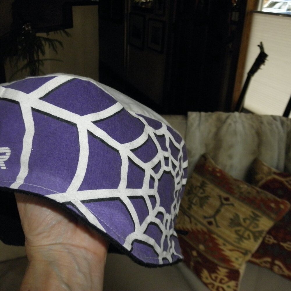 Rare Vintage Spyder cap with fleece lining Purple, White, Teal. Unisex cap - Picture 12 of 16
